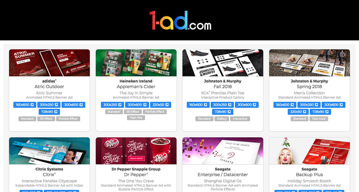 1 Ad Com Html5 Banner Ad Design And Development Portfolio
